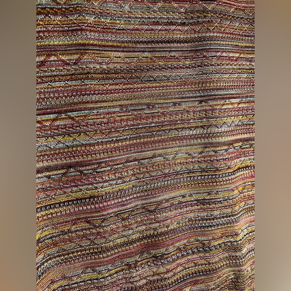 Vintage Earthy Striped Knit Twin Set | Petite Small Cropped Cardigan & Top - Picture 6 of 7